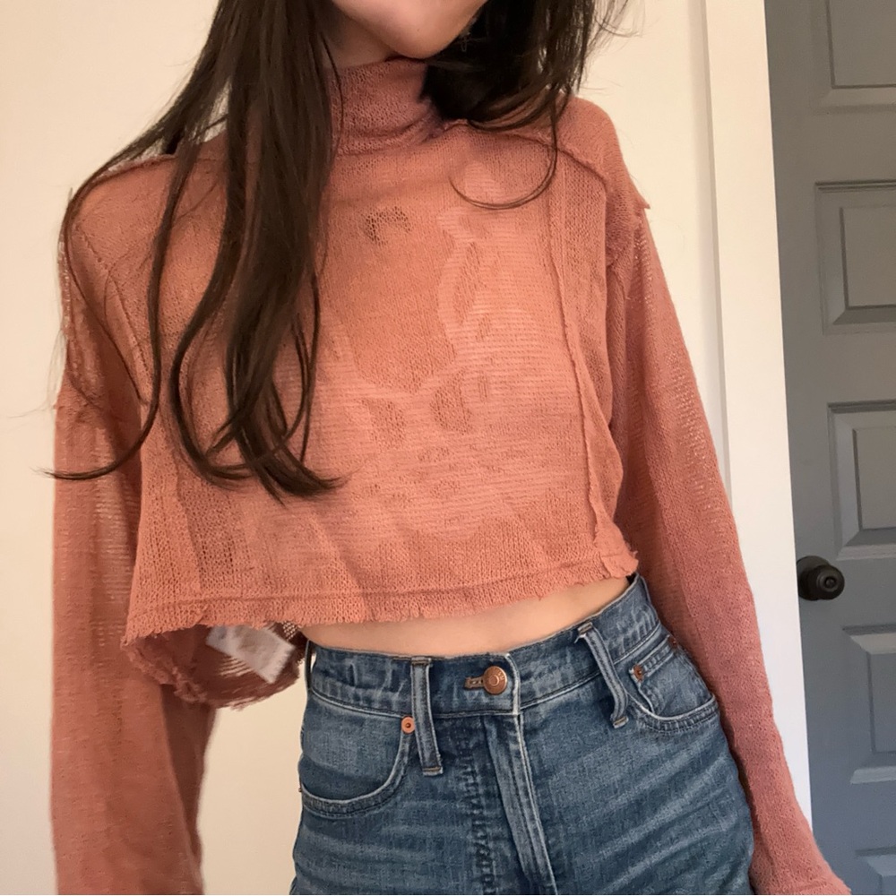 UO Jac Sheer Cropped Sweater
